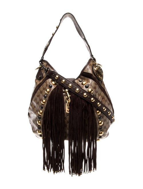 Gucci GG Crystal Babouska Fringe Large
