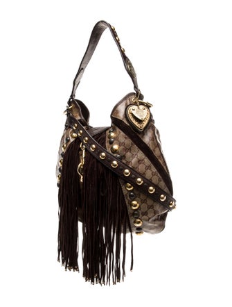 Gucci GG Crystal Babouska Fringe Large
