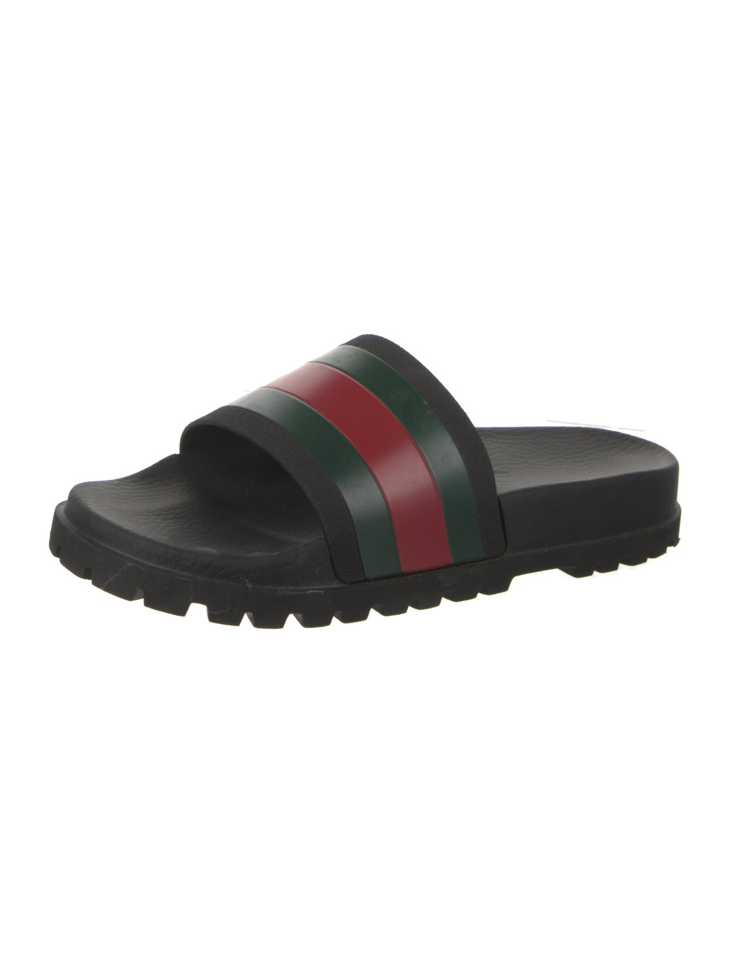Gucci Web Accent Rubber Slides