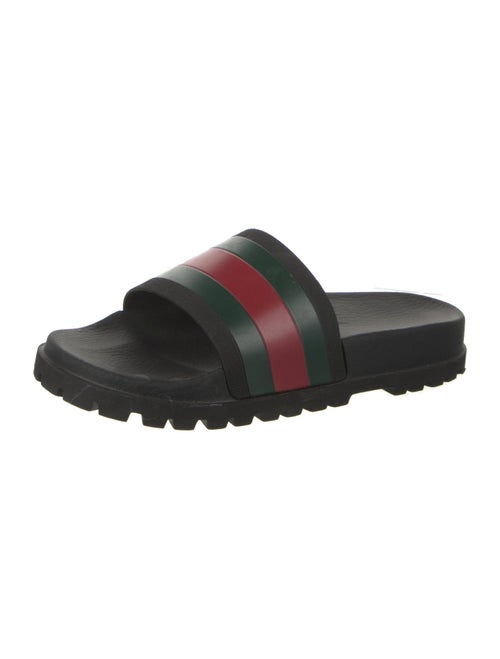 Gucci Web Accent Rubber Slides