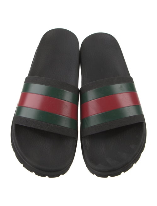 Gucci Web Accent Rubber Slides