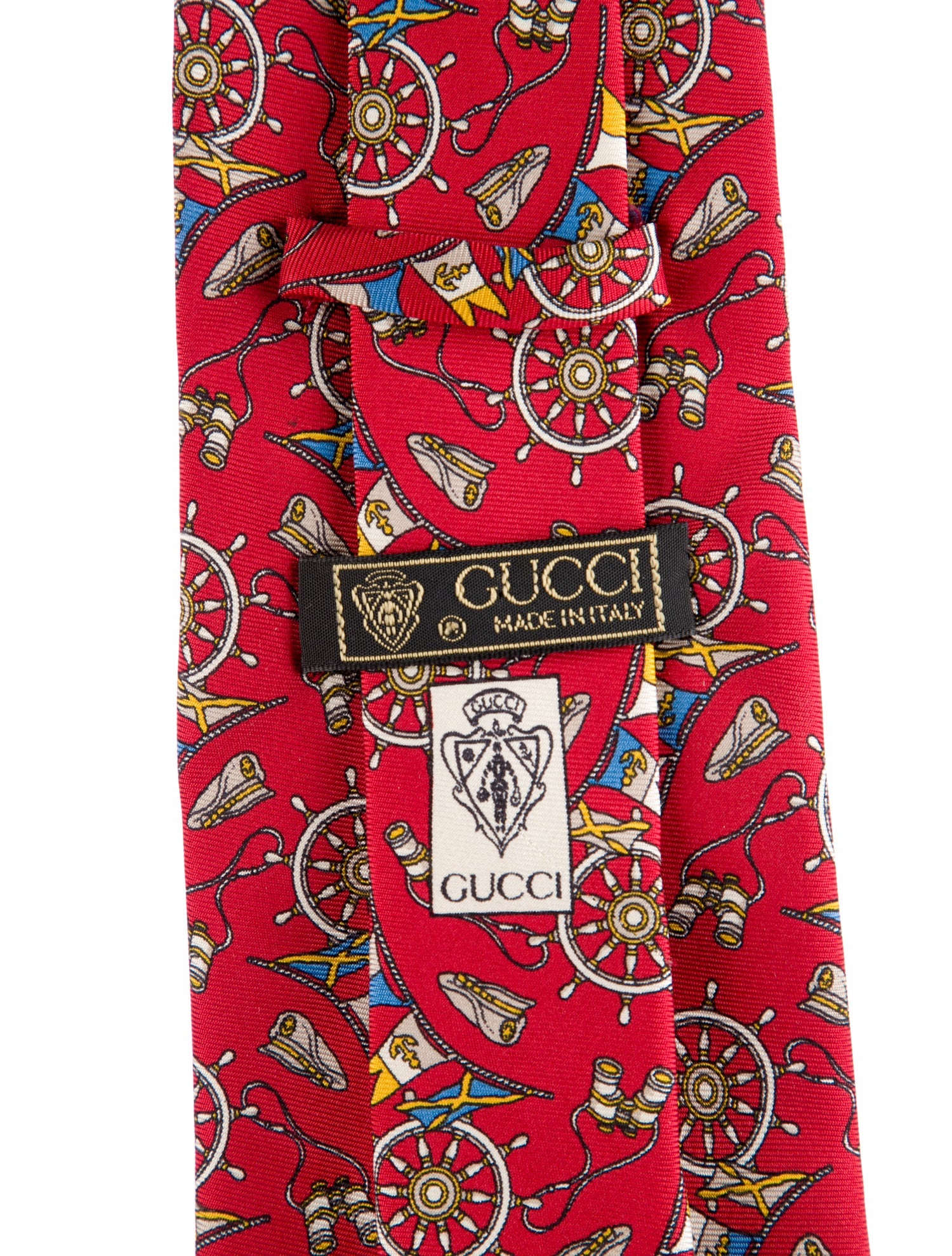 Gucci Pattern Print Silk Tie