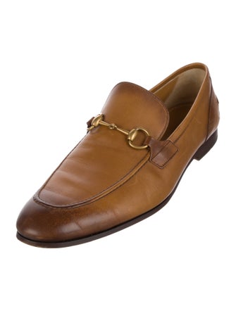 Gucci Horsebit Accent Leather Dress Loafers