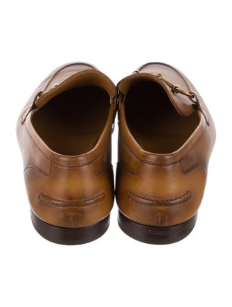 Gucci Horsebit Accent Leather Dress Loafers