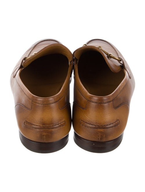 Gucci Horsebit Accent Leather Dress Loafers
