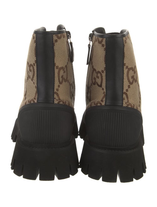 Gucci GG Plus Canvas Combat Boots