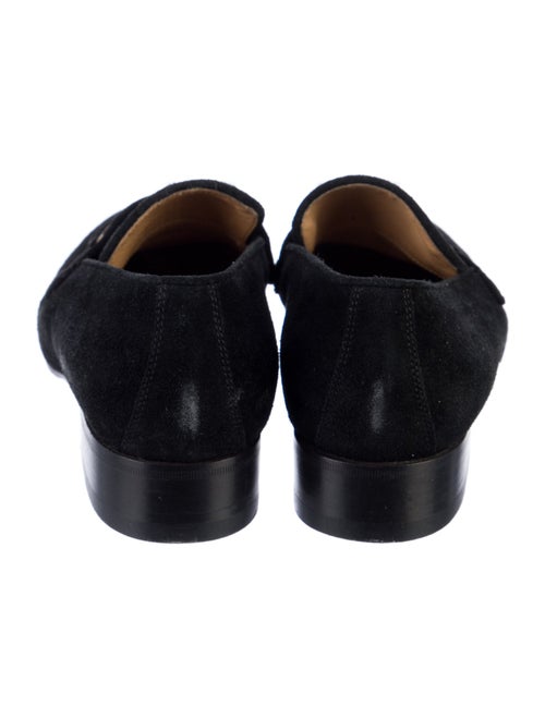 Gucci Web Accent Suede Loafers