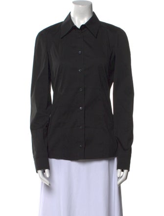 Gucci Long Sleeve Button-Up Top