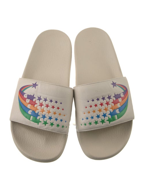 Gucci Leather Printed Slides