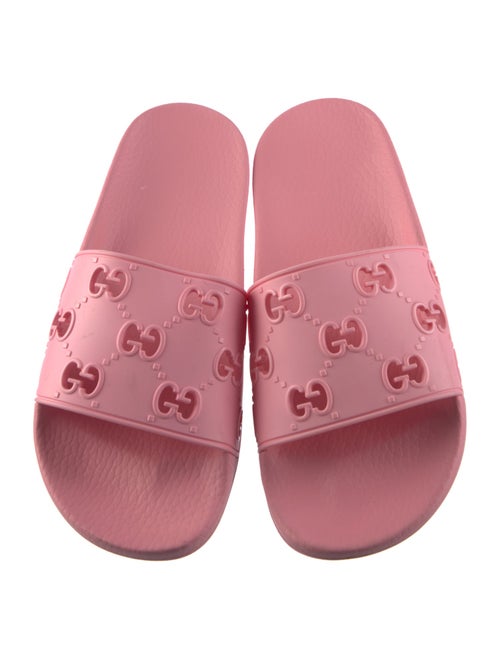 Gucci Interlocking G Logo Rubber Slides