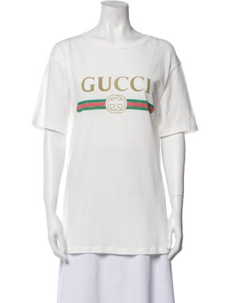 Gucci Graphic Print Crew Neck T-Shirt