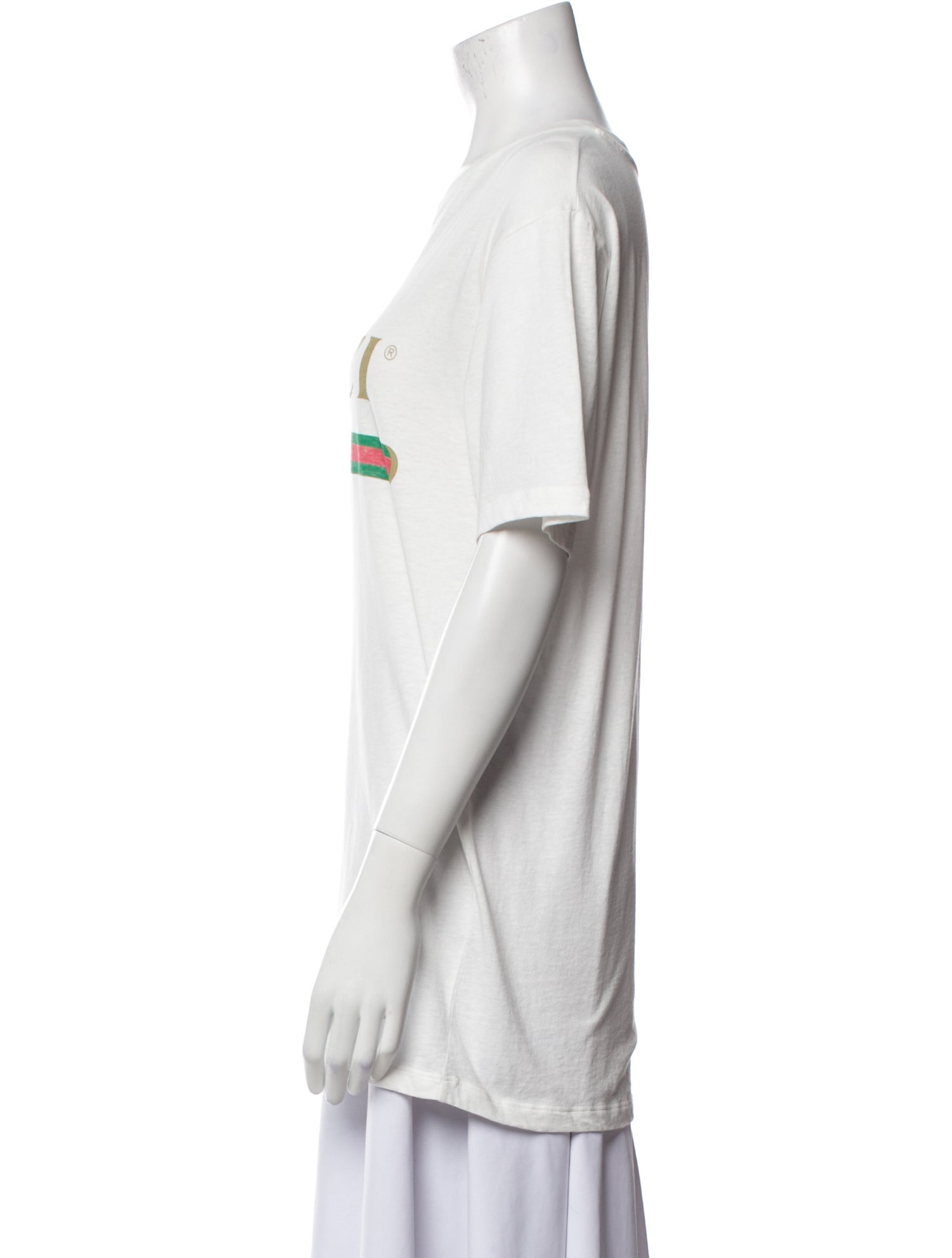 Gucci Graphic Print Crew Neck T-Shirt