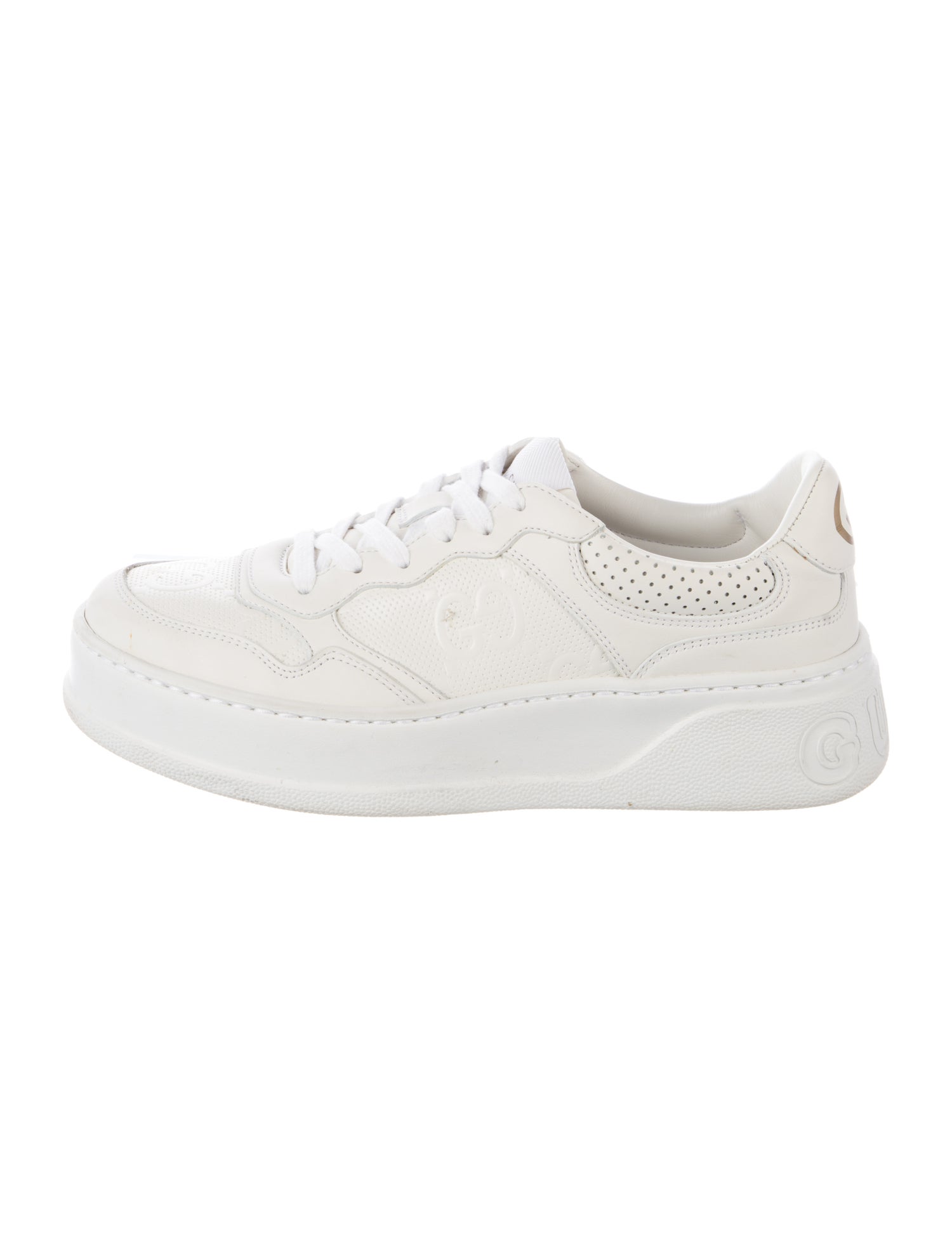 Gucci Interlocking G Logo Leather Sneakers