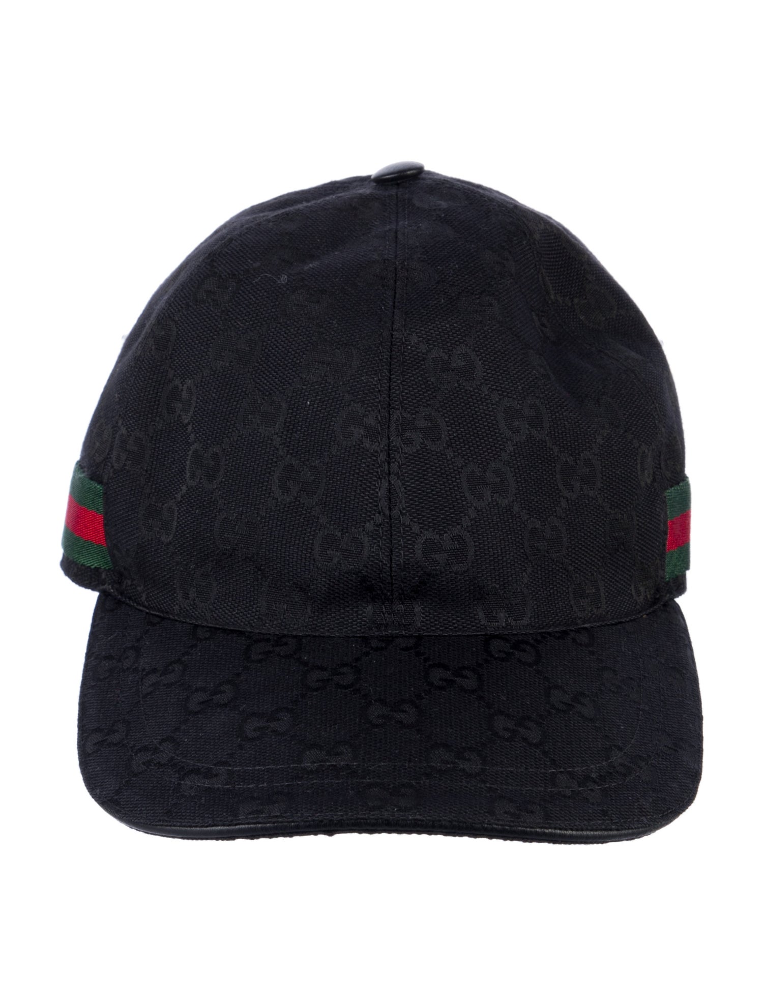 Gucci Canvas Logo Print Baseball Hat