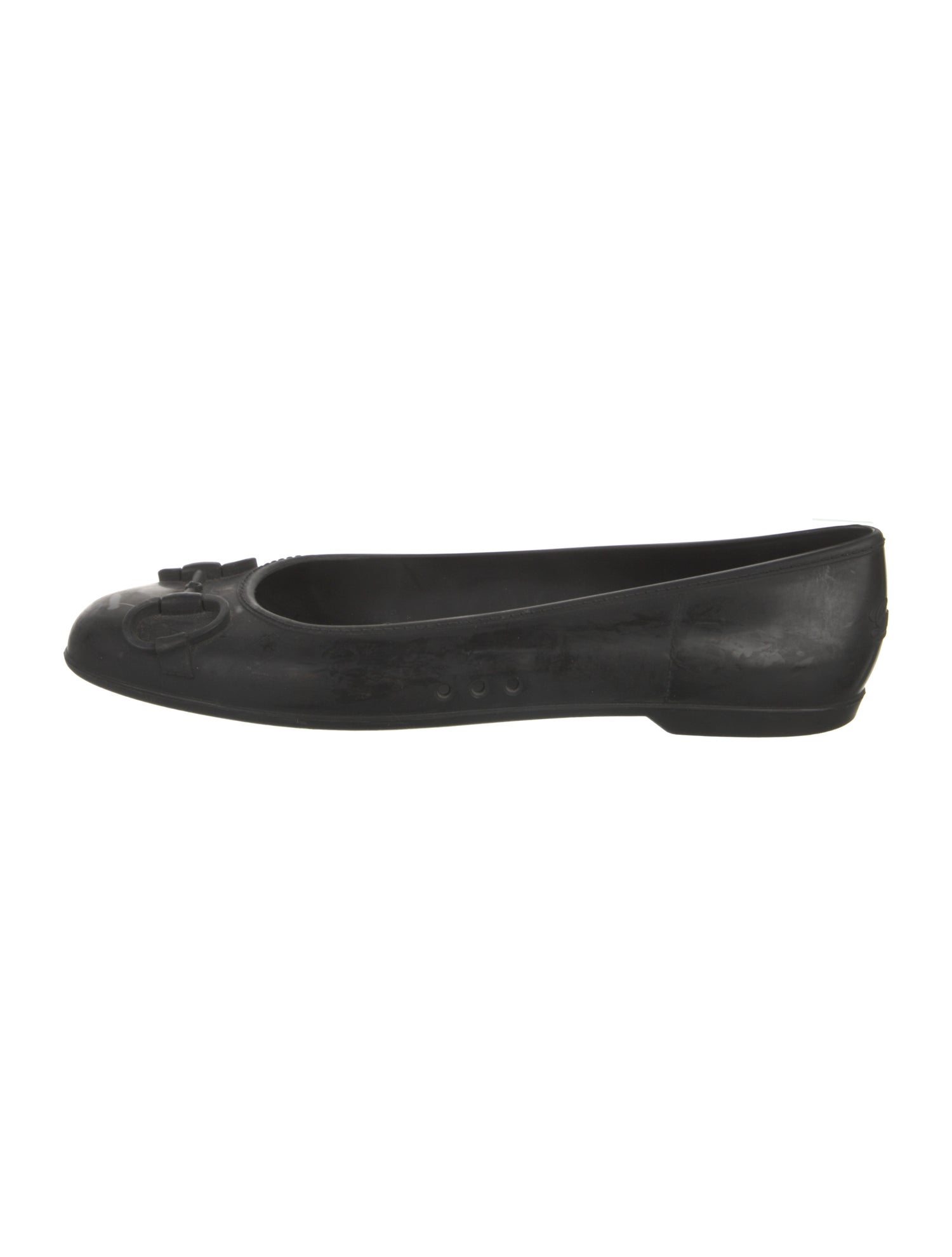 Gucci Horsebit Accent Rubber Ballet Flats
