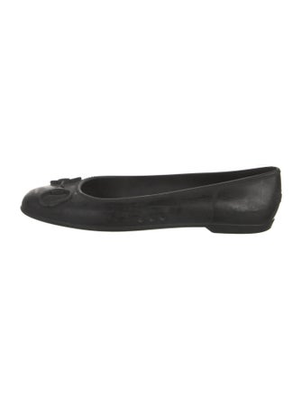 Gucci Horsebit Accent Rubber Ballet Flats