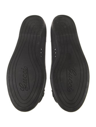 Gucci Horsebit Accent Rubber Ballet Flats