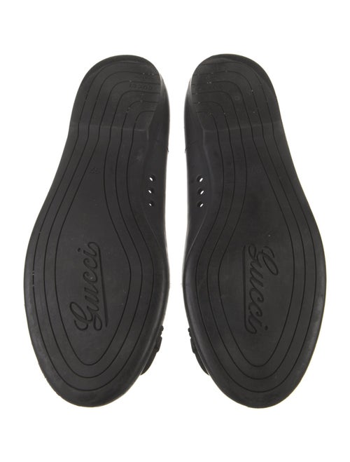 Gucci Horsebit Accent Rubber Ballet Flats