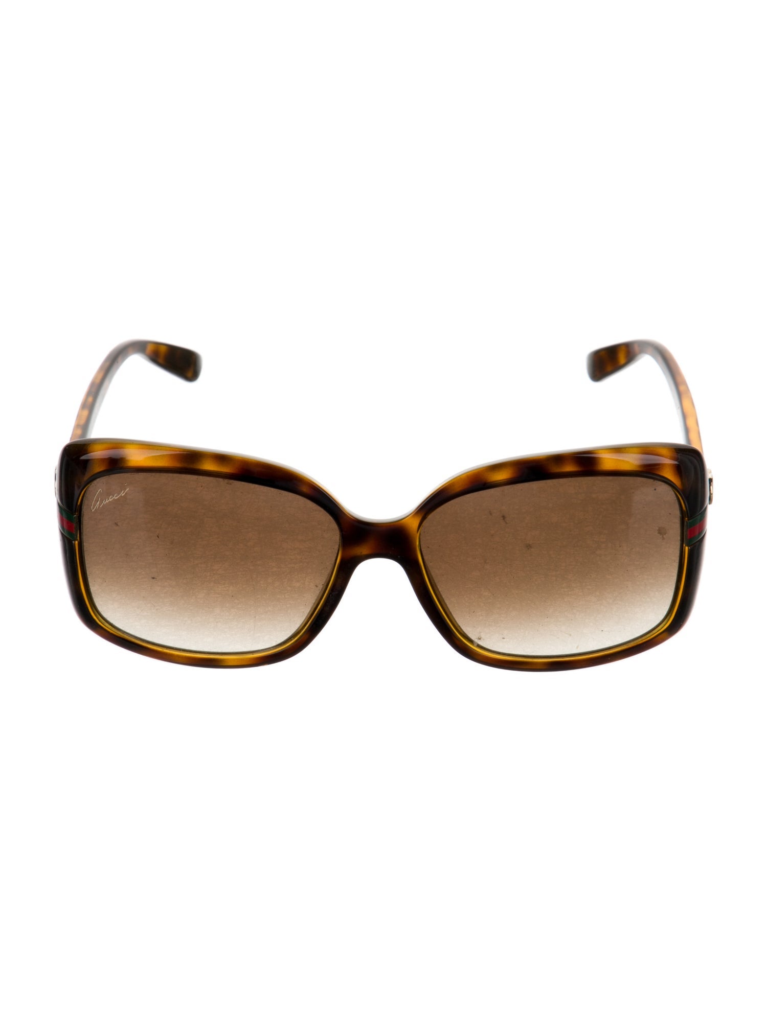 Gucci Web Accent Square Sunglasses