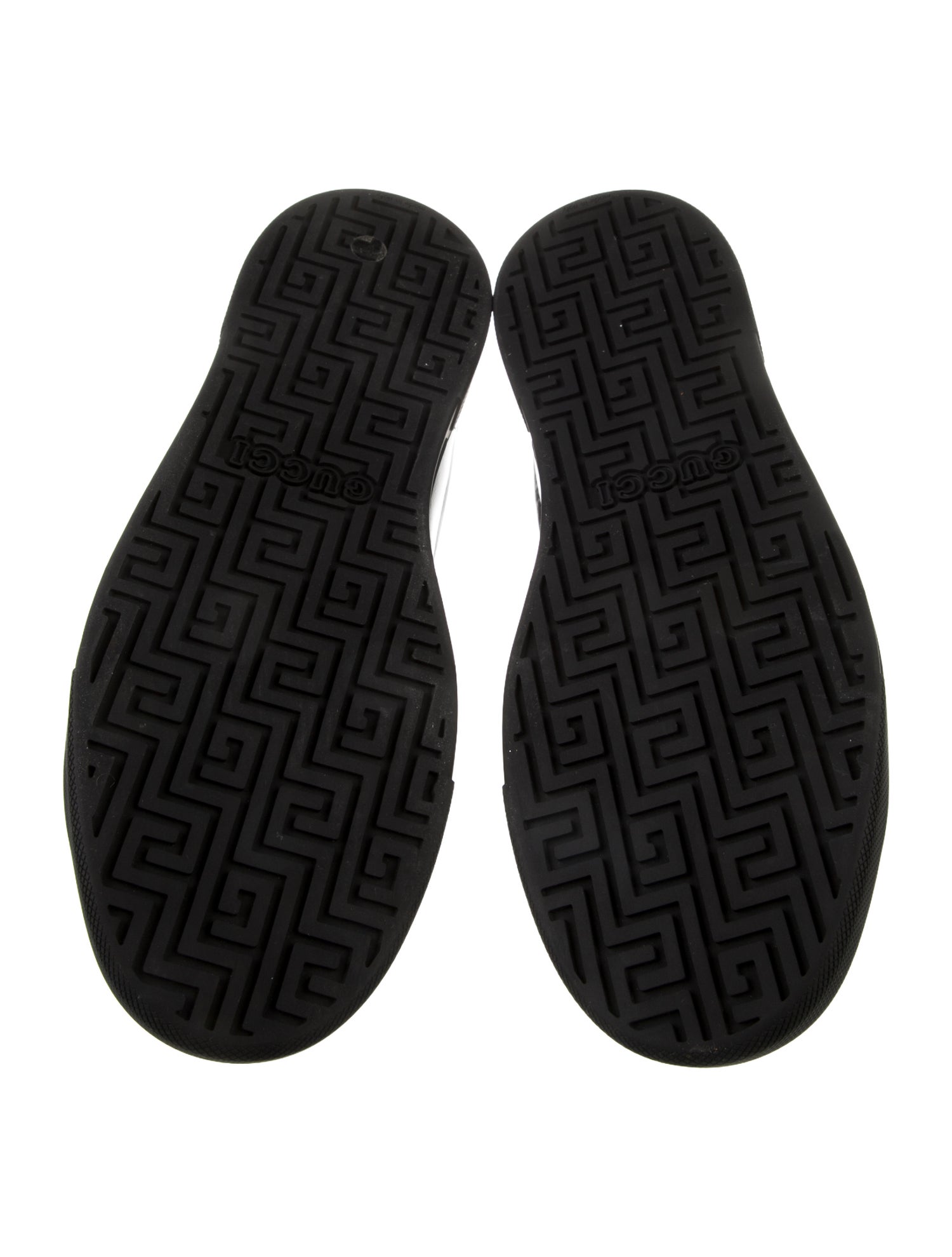 Gucci Web Accent Leather Sneakers