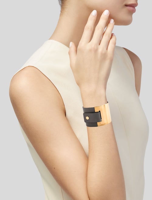Gucci Leather Wrap Bracelet