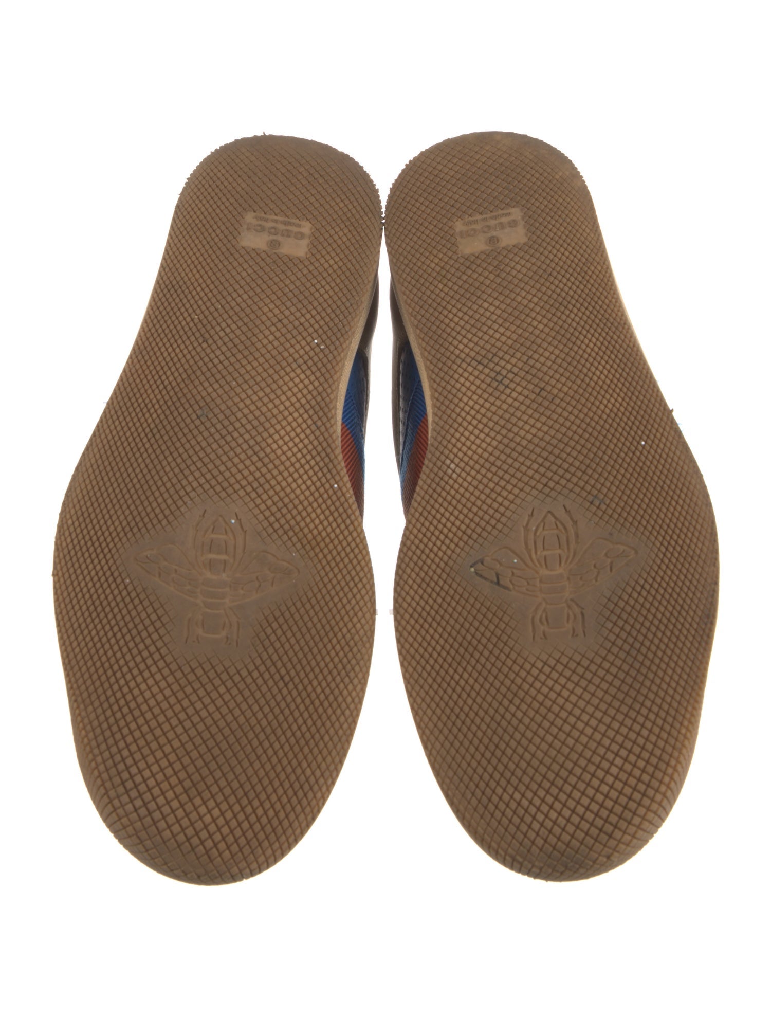 Gucci Web Accent Leather Sneakers