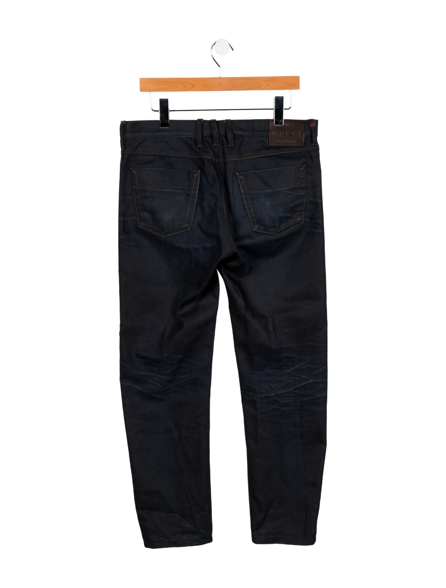 Gucci 1955 Horsebit Accent Straight-Leg Jeans