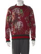 Gucci Web Accent Floral Print Sweatshirt