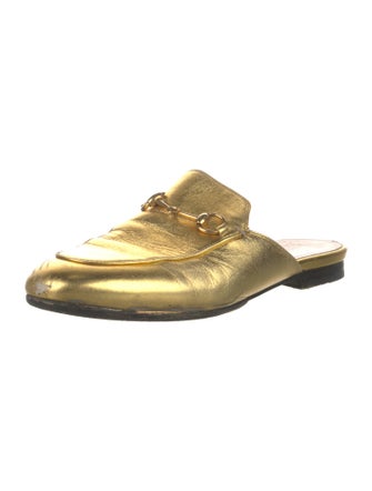 Gucci Horsebit Accent Leather Mules