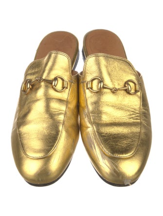 Gucci Horsebit Accent Leather Mules