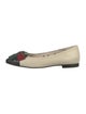Gucci Web Accent Leather Flats