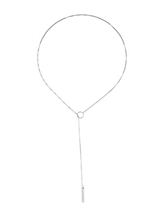 Gucci 18K Bar Lariat Necklace