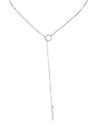 Gucci 18K Bar Lariat Necklace