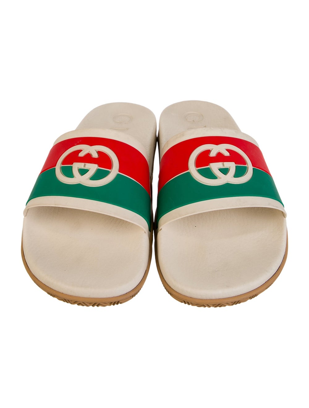 Gucci Denim Slides Neutrals Web Accent & Interloc… - image 3