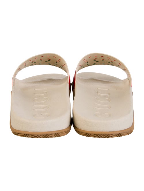 Gucci Web Accent Denim Slides