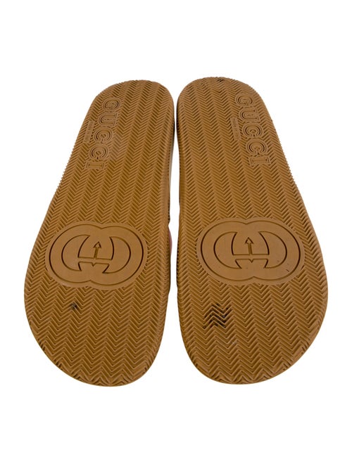Gucci Web Accent Denim Slides