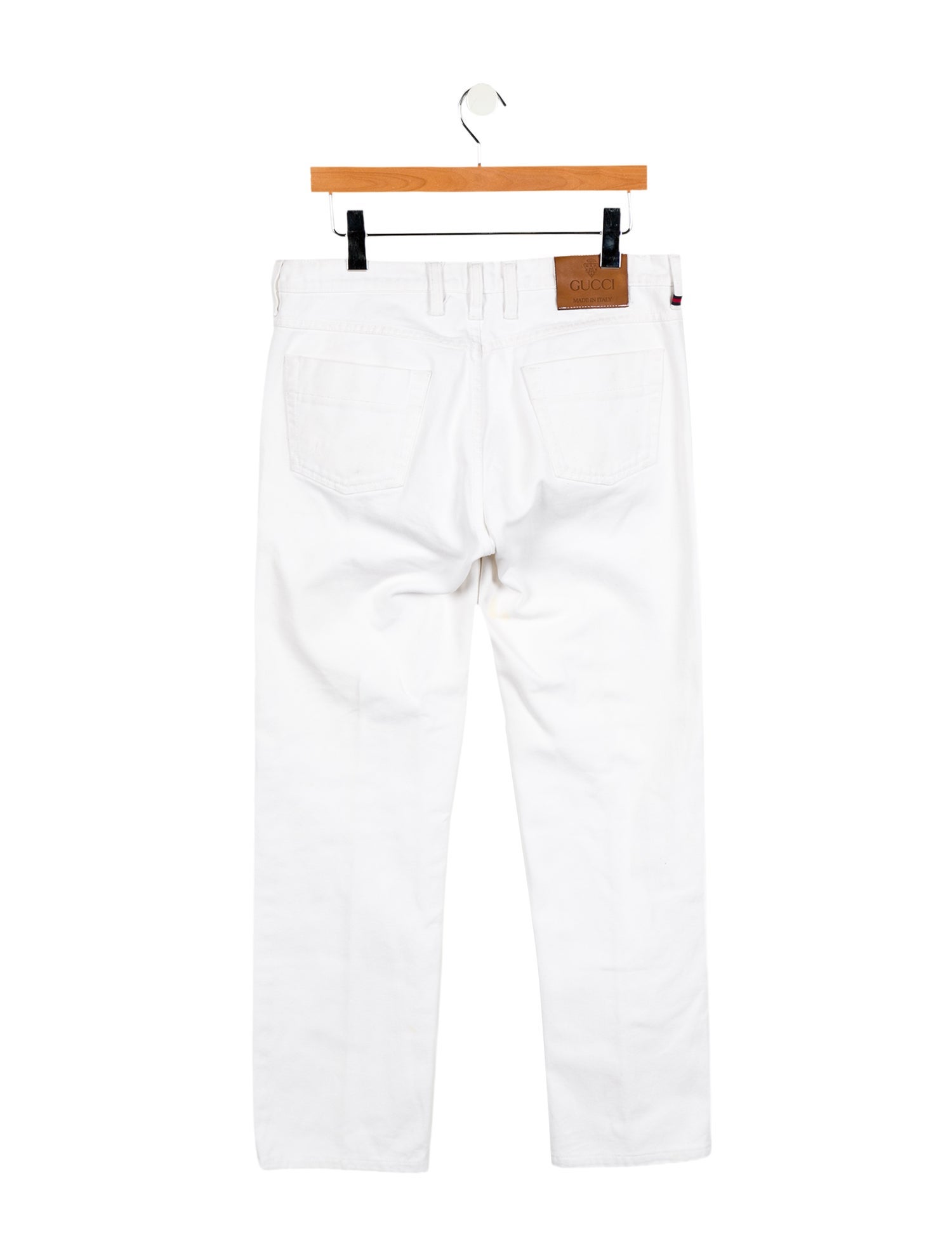 Gucci Web Accent Straight-Leg Jeans