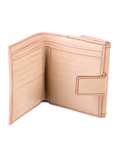 Gucci Flora Print Canvas Compact Wallet