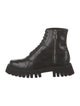 Gucci Interlocking G Logo Leather Combat Boots
