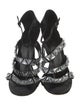Gucci Leather Crystal Embellishments Gladiator Sandals