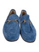Gucci Web Accent Suede Loafers