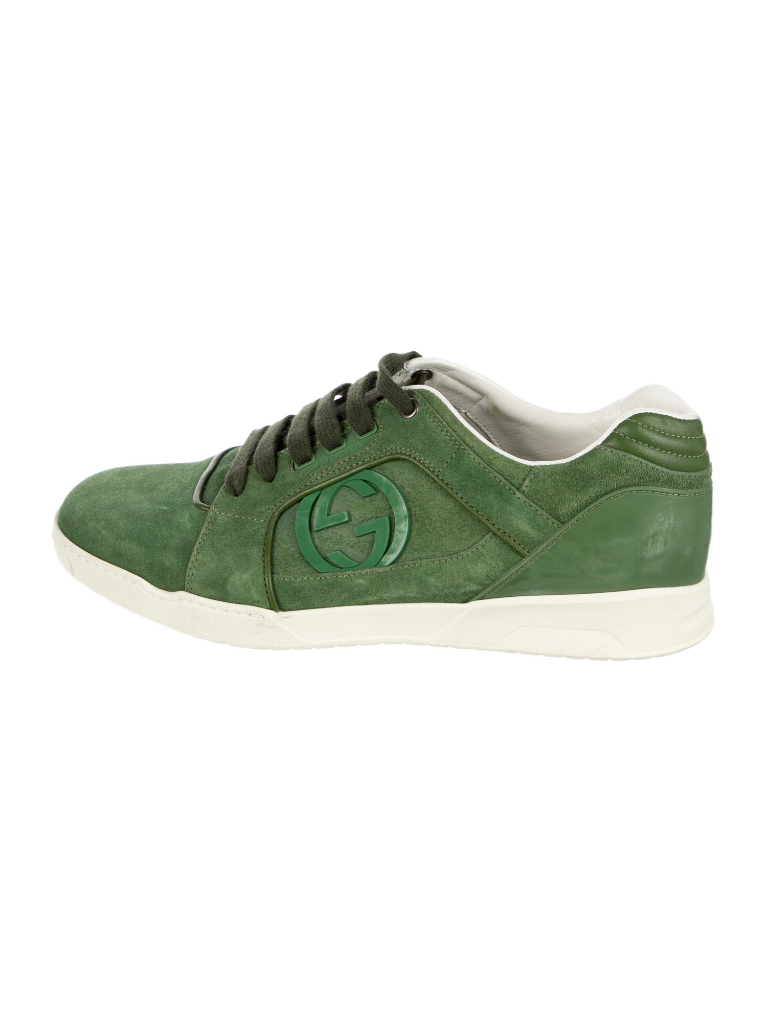 Gucci Interlocking G Logo Suede Sneakers