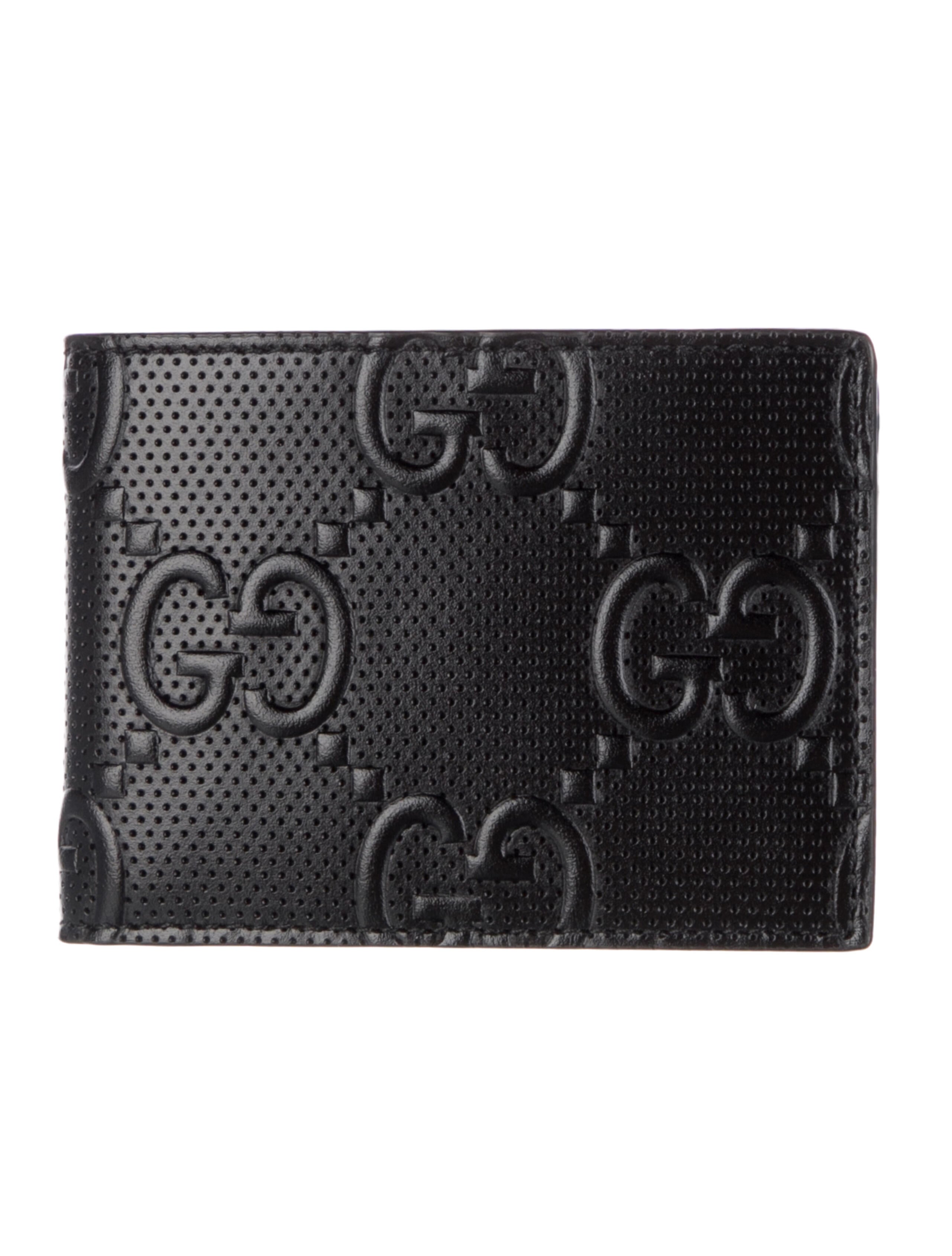 Gucci GG Embossed Leather Card Holder