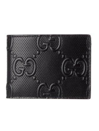 Gucci GG Embossed Leather Card Holder