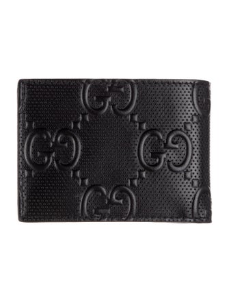 Gucci GG Embossed Leather Card Holder