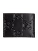 Gucci GG Embossed Leather Card Holder