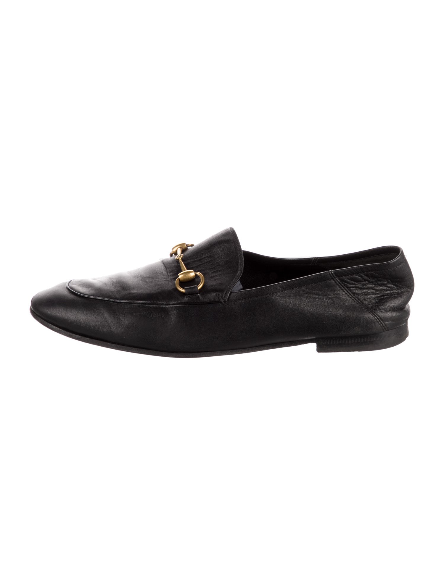 Gucci Horsebit Accent Leather Dress Loafers