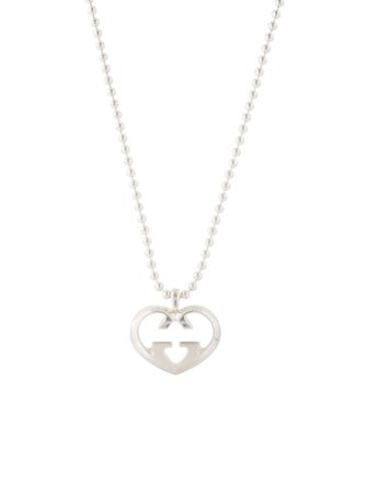 Gucci Love Britt GG Heart Pendant Necklace