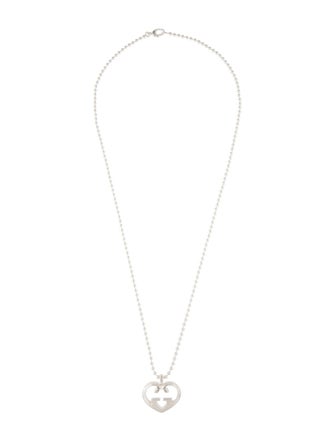 Gucci Love Britt GG Heart Pendant Necklace