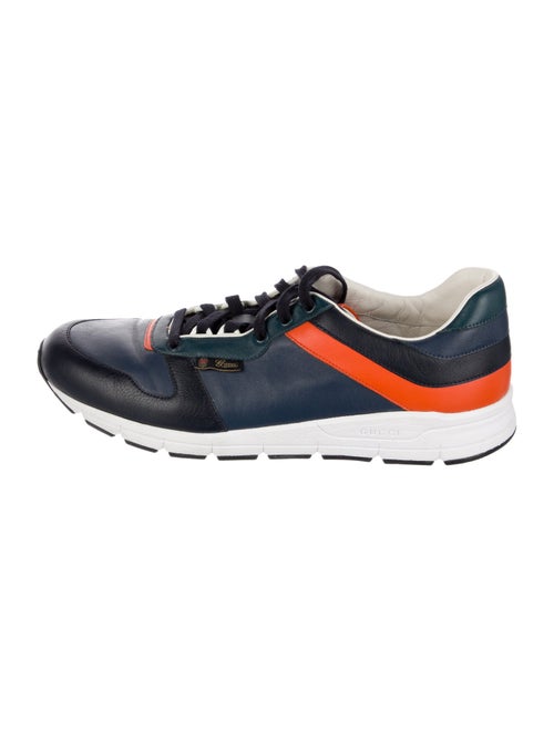 Gucci Web Accent Leather Sneakers